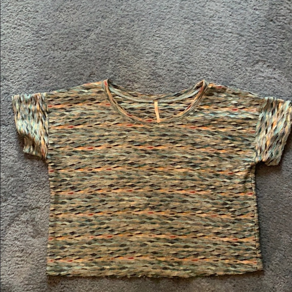 free people crop knit top